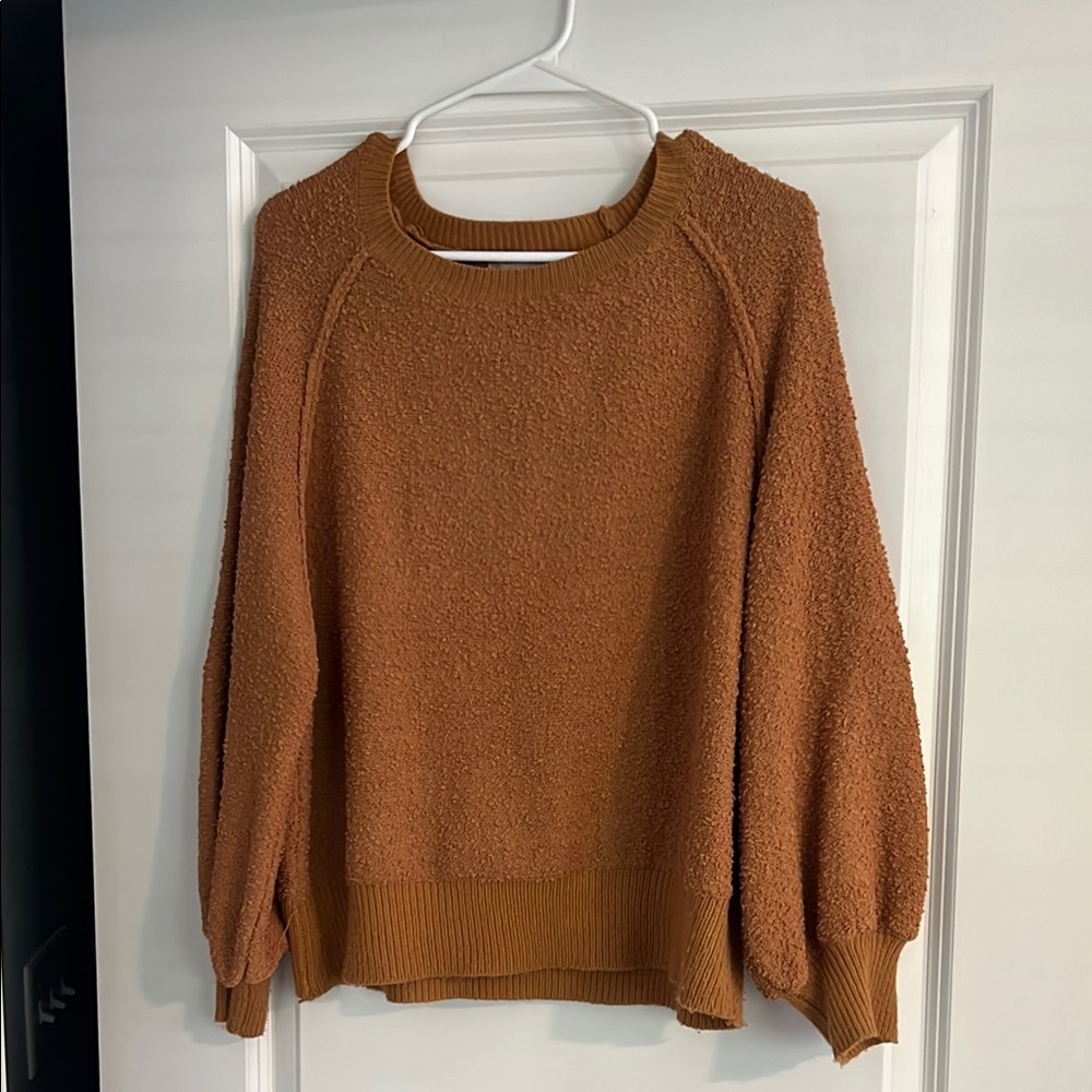 Cozy Women's Sweater in Mustard Yellow/Brown